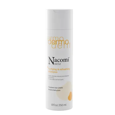 Nacomi Next Lvl, Dermo, Purifying & Refreshing Shampoo (Oczyszczająco-odświeżający szampon do włosów)