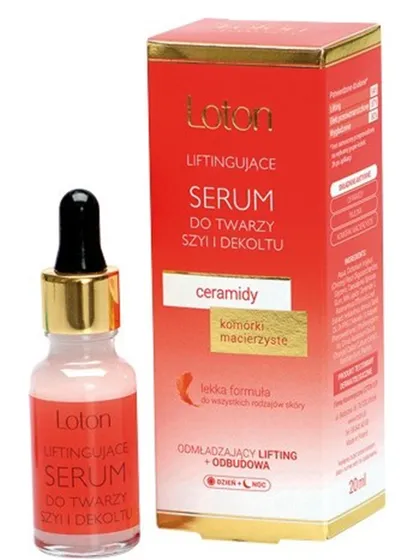 Loton Spa & Beauty, Serum liftingujące do twarzy, szyi i dekoltu z ceramidami