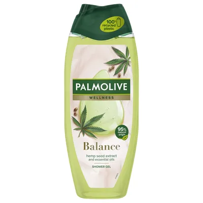 Palmolive Wellness Balance Hemp Seed Extract and Essential Oils (Żel pod prysznic z ekstraktem z nasion konopii)