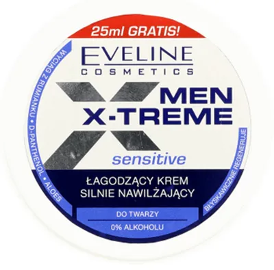 Eveline Cosmetics Men X-Treme Sensitive, Łagodzący krem silnie nawilżający do twarzy