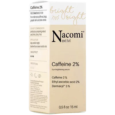 Nacomi Next Lvl, Bright Sight Caffeine 2% Eye Brightening Serum (Rozświetlające serum pod oczy z kofeiną)