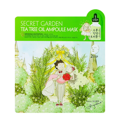Love Recipe Sally's Box, Secret Grden, Green Tea Oil Ampoule Mask (Maska w płachcie)