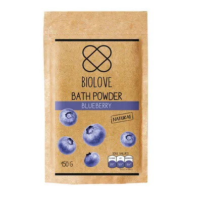 Biolove Blueberry, Bath Powder (Puder do kąpieli `Borówka`)