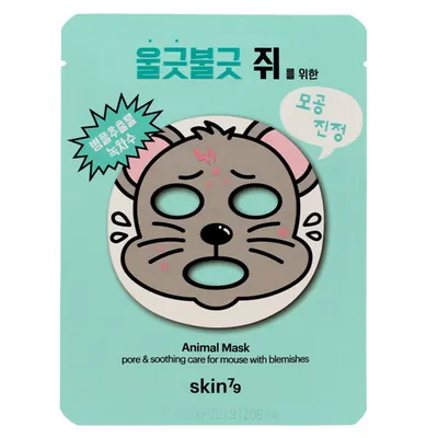SKIN79 Animal Mask, Pore & Soothing Care for Mouse with Blemishes (Maska zmniejszająca widoczność porów)