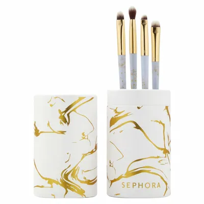 Sephora Collection, Gleaming Stones , Eye Brush Set (Zestaw pędzli do makijażu oczu)