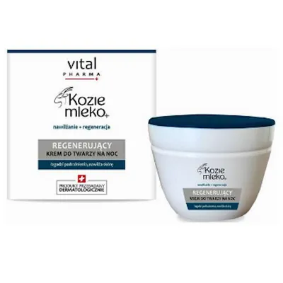 V. Laboratories (Saraya) Vital Pharma +, Kozie mleko, Regenerujący krem do twarzy na noc