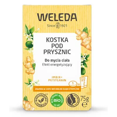 Weleda Kostka pod prysznic `Imbir + Petitgrain`