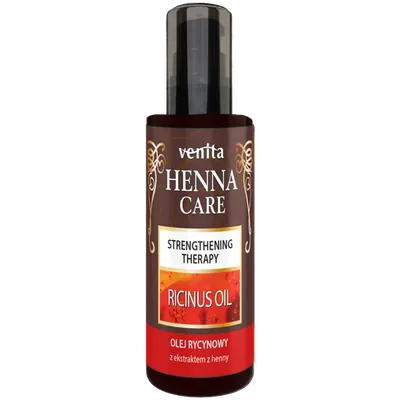 Venita Henna Care, Strenghthening Therapy Ricinus Oil (Olejek rycynowy do włosów)
