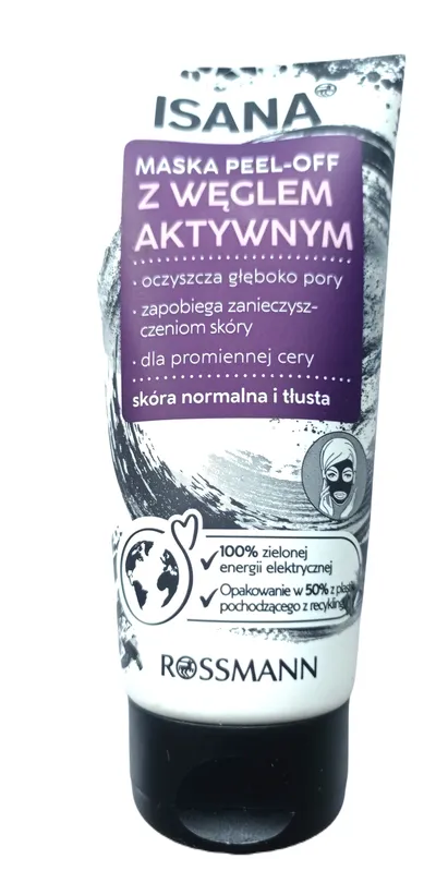 Isana Maska peel-off z aktywnym węglem (Maska peel-off z aktywnym węglem i pantenolem)