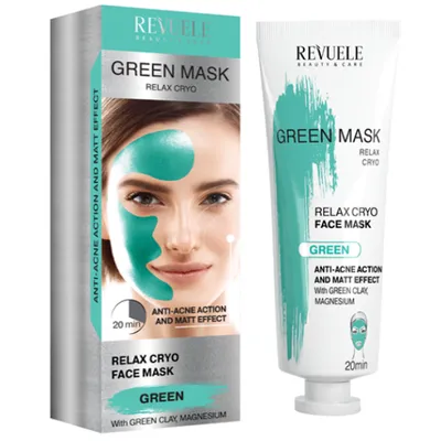 Revuele Relax Cryo Green Face Mask (Maska do twarzy zielona)