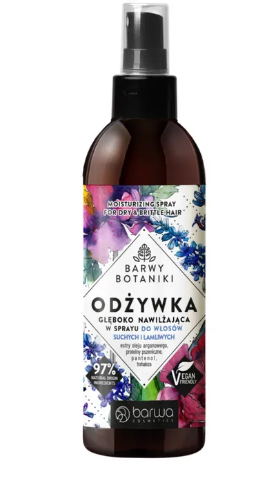 Barwa Barwy Botaniki, Głęboko nawilżająca odżywka w sprayu do włosów suchych i łamliwych