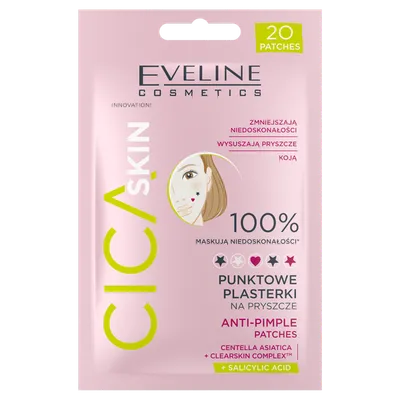 Eveline Cosmetics Cica Skin, Punktowe plasterki na pryszcze