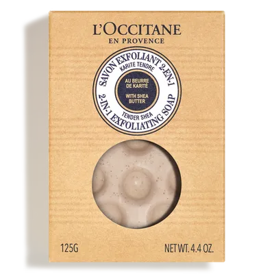 L'Occitane Savon Exfoliant 2-en-1 au Beurre de Karite (Peelingujące mydło `Masło Shea`)