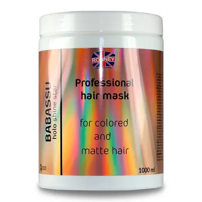 Ronney HoLo Shine Star, Babassu Oil Mask (Maska energetyzująca do włosów farbowanych i matowych)