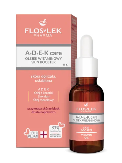 Floslek A+D+E+K Care, Olejek witaminowy skin booster