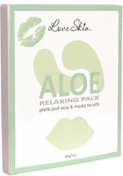 Skin Love Aloe Relaxing Pack (Płatki pod oczy i maska na usta)