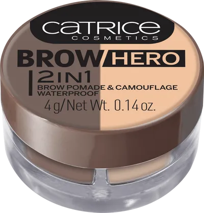 Catrice Brow Hero, 2 in 1 Brow Pomade & Camouflage Waterproof (Pomada do brwi + korektor)