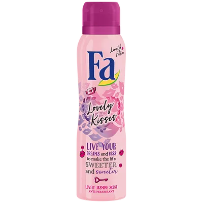 Fa Lovely Kisses, Deodorant Spray (Antyperspirant w sprayu o zapachu kwitnącego jaśminu)