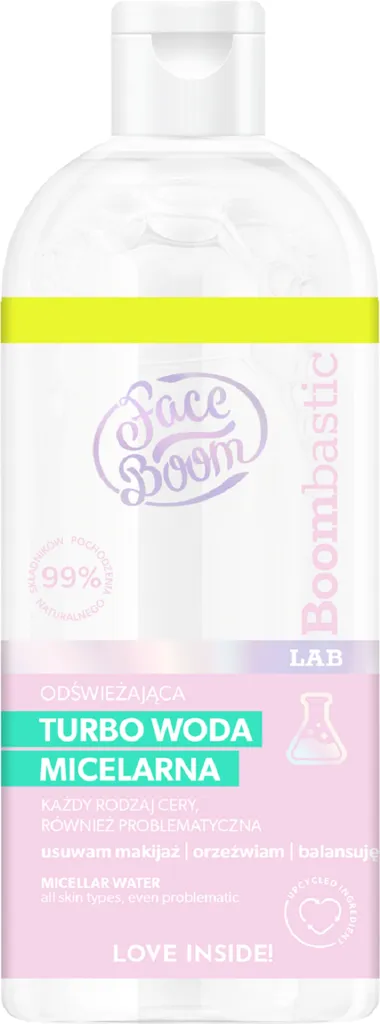 FaceBoom Boombastic, Odświeżająca turbo woda micelarna