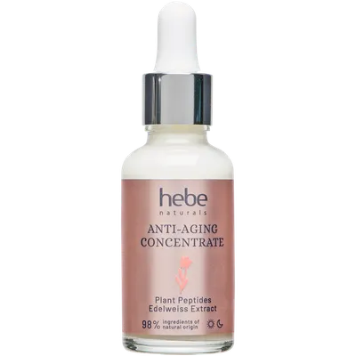 Hebe Naturals, Anti-Aging Concentrate (Przeciwstarzeniowy koncentrat z naturalnymi peptydami roślinnymi do twarzy)
