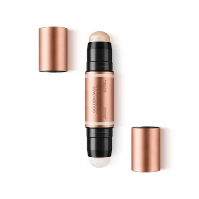 Kiko Milano Golden Oasis, Face Highlighter Duo (Podwójny rozświetlacz w sztyfcie)