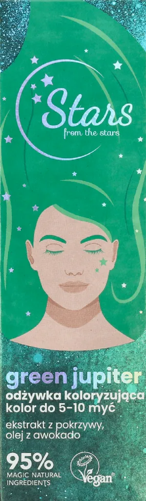 Stars from the stars Odżywka do włosów koloryzująca `Green Jupiter`