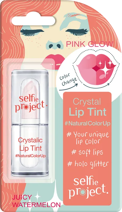 Selfie Project NaturalColorUp, Crystal Lip Tint (Krystaliczny balsam nawilżający do ust)