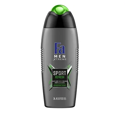 Fa Men Xtreme, Sport Refresh, 3 in 1 Shower Gel Body Hair Face (Żel pod prysznic 3 w 1)