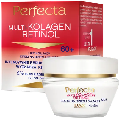 Perfecta Multi-kolagen Retinol, Liftingujący krem na dzień i na noc 60+