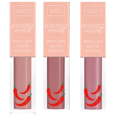 Wibo #Wibomood, Spicy Lips Matte Edition (Matowa pomadka do ust z ekstraktem z papryczki chili)
