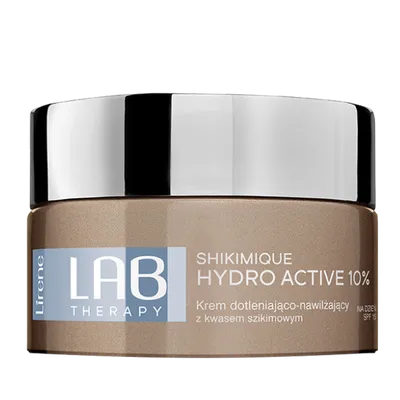 Lirene Dermoprogram Lab Therapy, Nawilżenie Shikimique Hydro Active 10%, Krem dotleniająco-nawilżający z kwasem szikimowym na dzień, SPF 15
