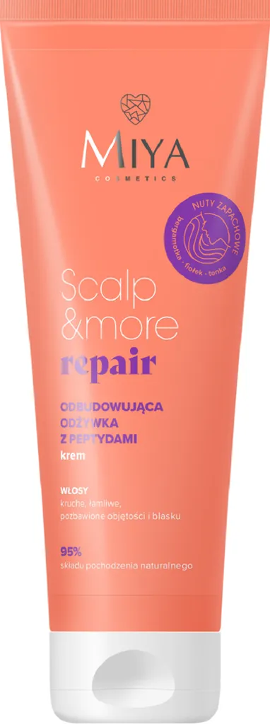 Miya Cosmetics Scalp & more, Repair Odbudowująca odżywka z peptydami