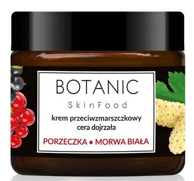 Botanic Skin Food Krem przeciwzmarszczkowy `Porzeczka i liść morwy białej`