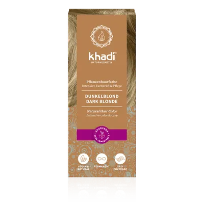 Khadi Natural Hair Color  Dark Blonde (Henna do włosów Ciemny Blond)