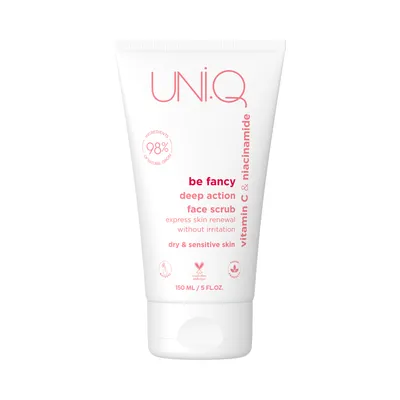 Uni.Q Be Fancy, Vitamin C & Niacinamide Deep Action Face Scrub (Peeling do twarzy)