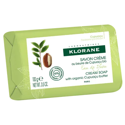 Klorane Cream Soap with Organic Cupuacu Butter `Eau de Yuzu` (Kremowe mydełko `Woda yuzu`)