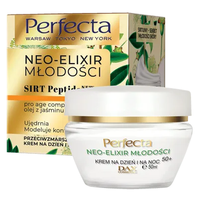 Perfecta Neo-Elixir Młodości, Przeciwzmarszczkowy krem na dzień i na noc 50+