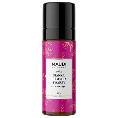 Maudi Naturals Róża, Regenerująca pianka do mycia twarzy