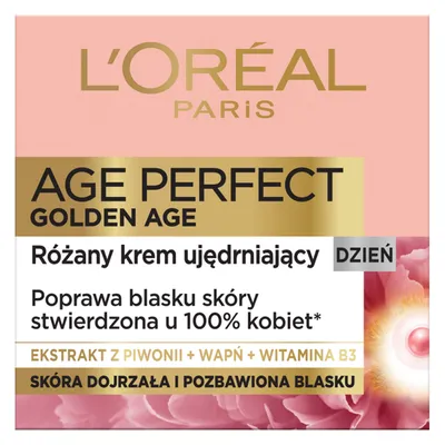 L'Oreal Paris Age Perfect Golden Age, Różany krem ujędrniający na dzień