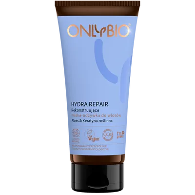OnlyBio Hydra Repair, Rekonstruująca maska-odżywka do włosów suchych i zniszczonych `Aloes & keratyna`