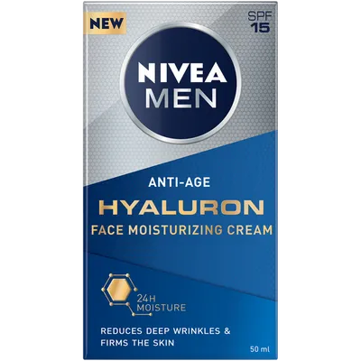Nivea Men, Anti-age Hyaluron Face Moisturizing Cream (Krem przeciwzmarszczkowy do twarzy)