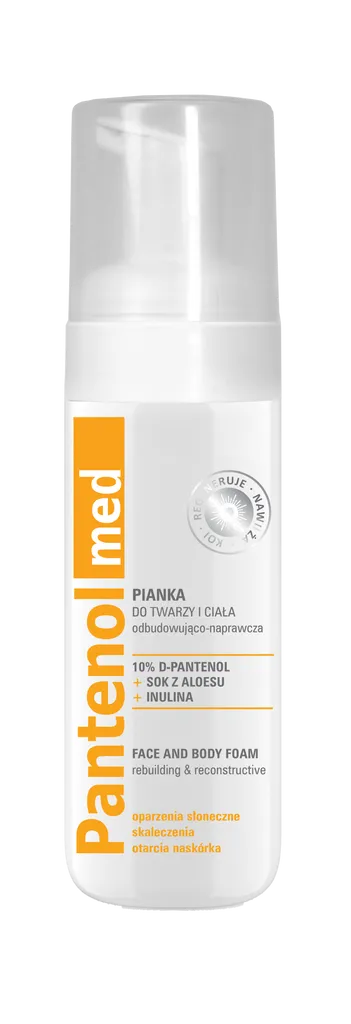 Instytut dermokosmetyków Ideepharm Sp. z o.o. Pantenol Med, Face and Body Foam (Pianka do twarzy i ciała odbudowująco-naprawcza)