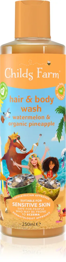 Childs Farm Watermelon & Organic Pineapple, Hair & Body Wash (Arbuz i Ananas, Żel do mycia ciała i włosów)