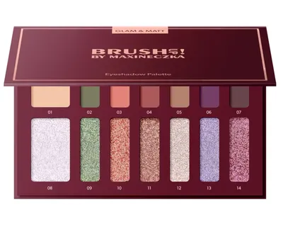 Brush Up by Maxineczka Glam & Matt Eyeshadow Palette (Paleta cieni do powiek)