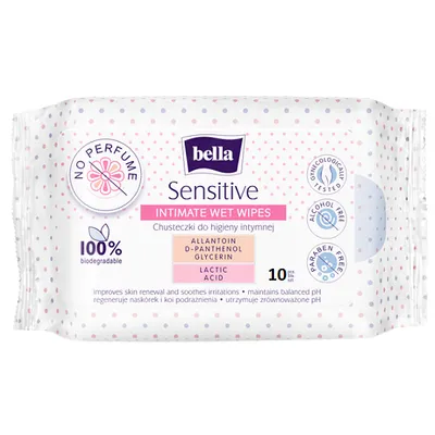 Bella Sensitive Intimate Wet Wipes (Chusteczki do higieny intymnej)