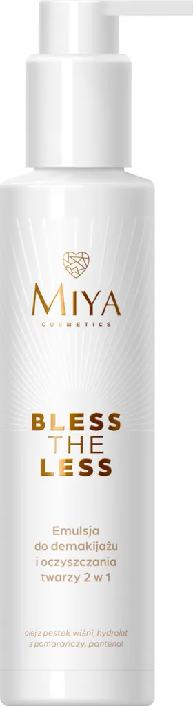 Miya Cosmetics Bless The Less, Emulsja do demakijażu i oczyszczania twarzy 2 w 1