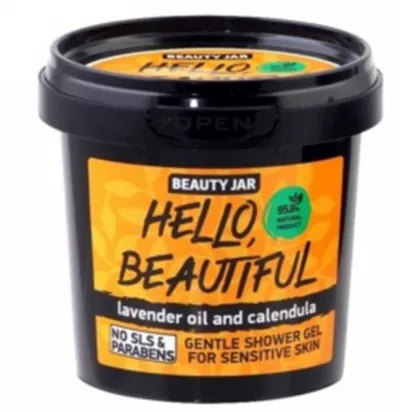 Beauty Jar Hello Beautiful, Gentle Shower Gel for Sensitive Skin (Nawilżający żel pod prysznic)