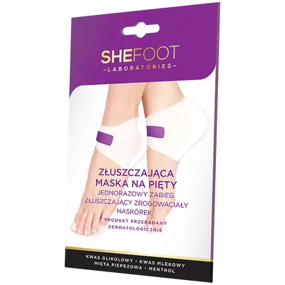 SheFoot Złuszczająca maska na pięty