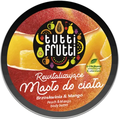 Tutti Frutti Rewitalizujące masło do ciała `Brzoskwinia i mango`