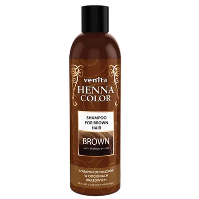 Venita Henna Color, Shampoo for Brown Hair (Szampon do włosów w odcieniach brązowych (nowa wersja))